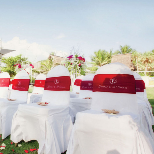 Branded Chair Bands WhiteBranded Chair Bands Wedding